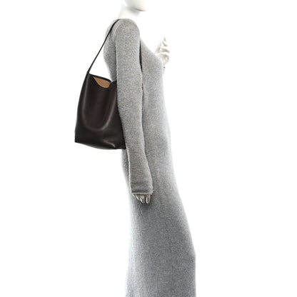 The Row Polished Saddle Calfskin Medium N/S Park Tote Acajou 2 of 9