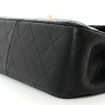 Chanel Caviar Quilted Jumbo Double Flap Black 10 of 18