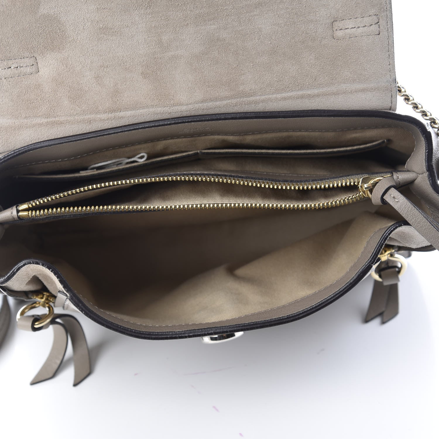Chloe Calfskin Small Faye Day Shoulder Bag Motty Grey 10 of 19