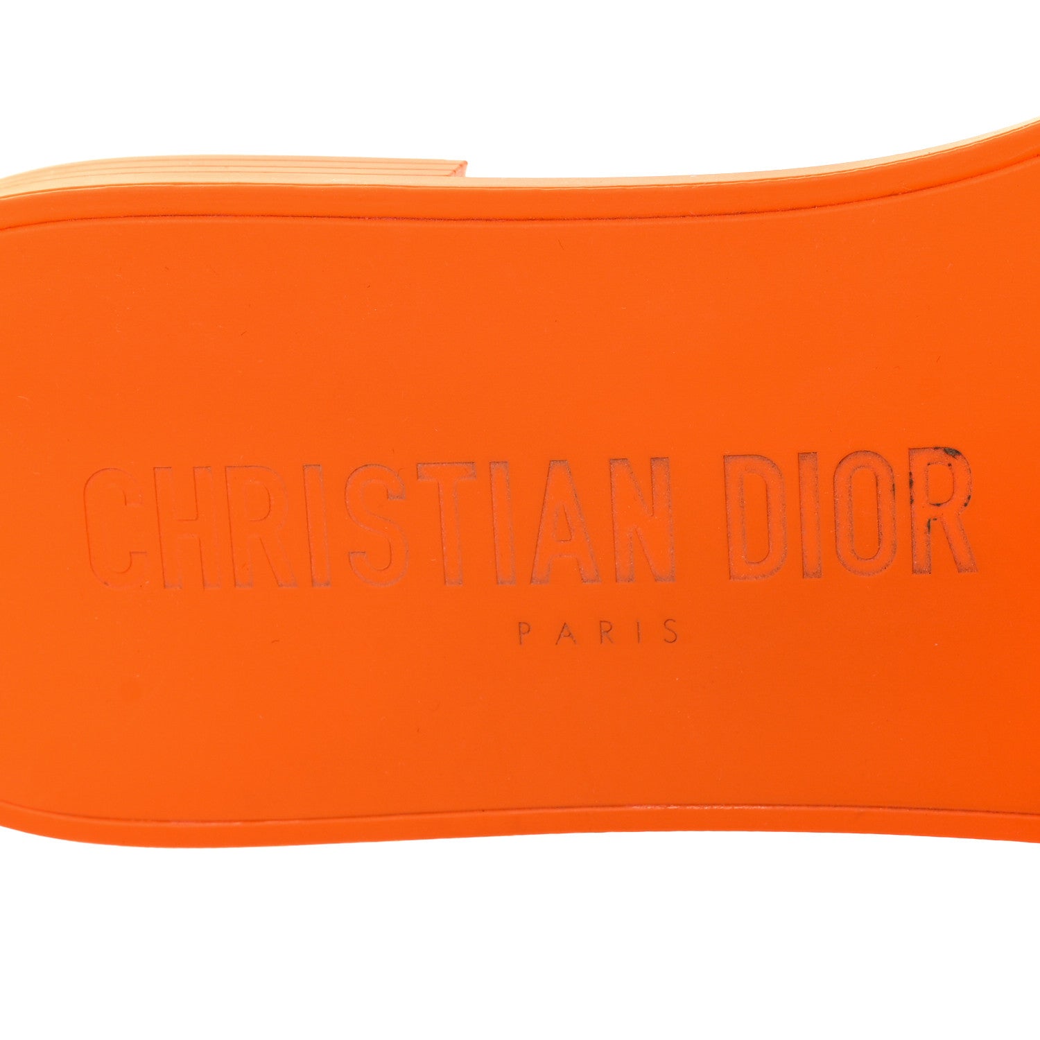 Christian Dior Technical Stretch Fabric Camouflage Dio(r)evolution Slide Sandals 39 Orange Fluo 8 of 10