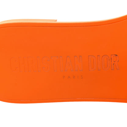Christian Dior Technical Stretch Fabric Camouflage Dio(r)evolution Slide Sandals 39 Orange Fluo 8 of 10