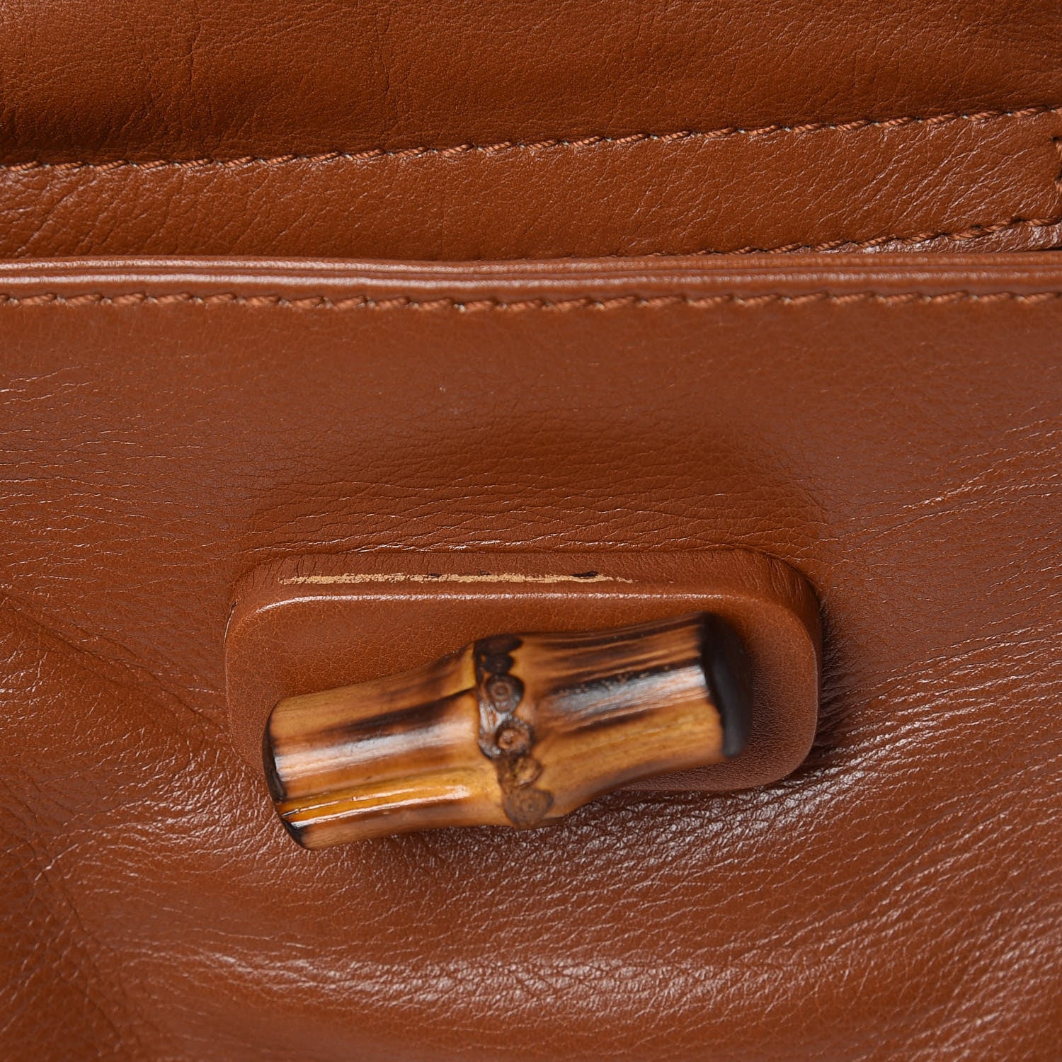 Gucci Calfskin Bamboo Backpack Brown 26 of 27