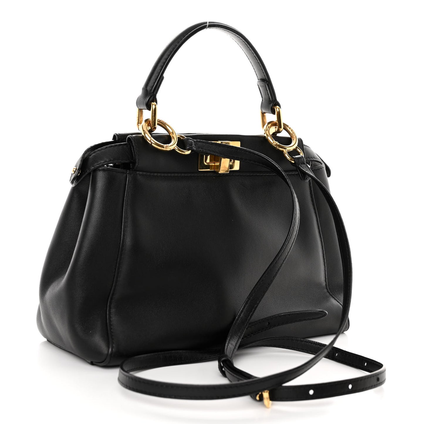 Nappa Mini Peekaboo Iconic Satchel Black