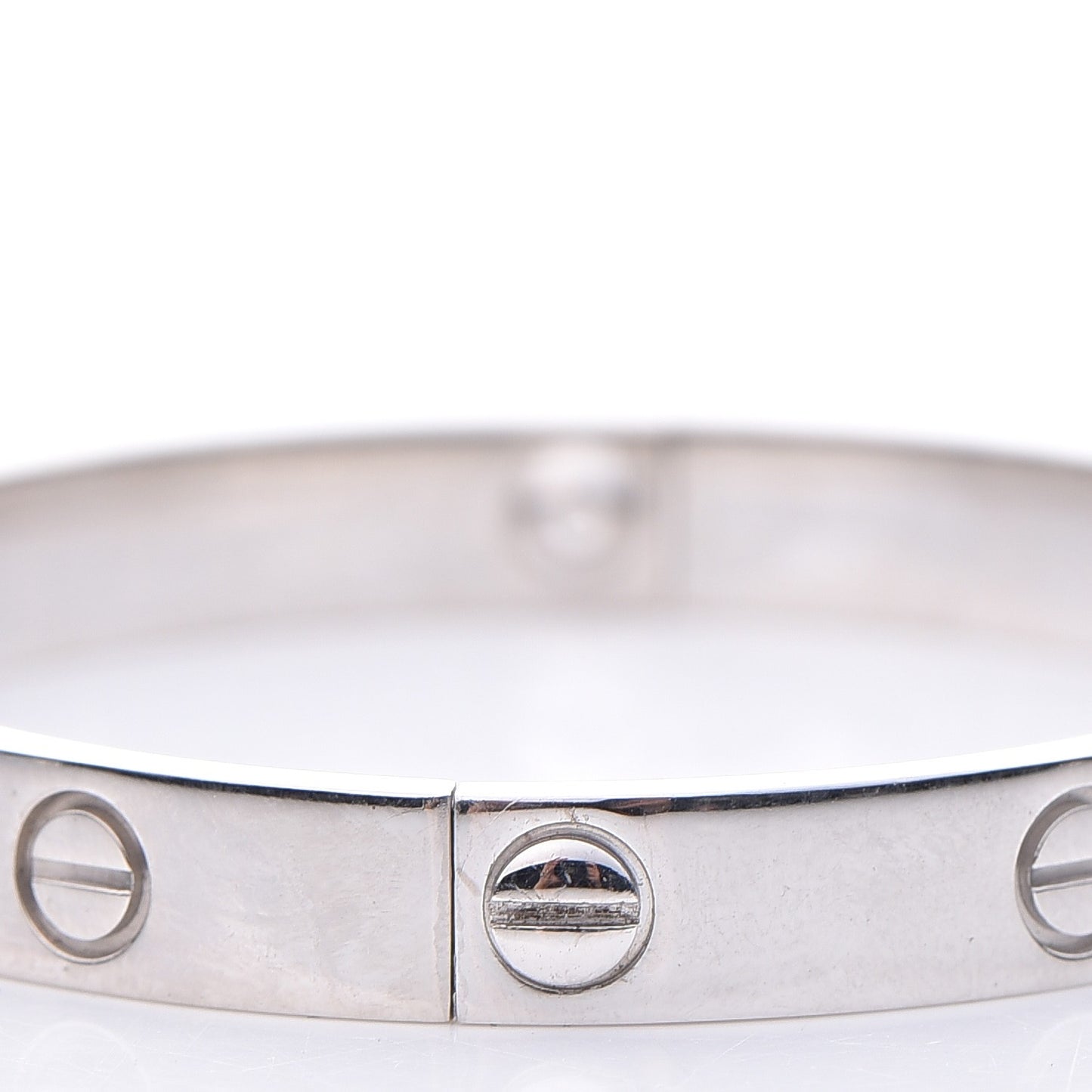 18K White Gold LOVE Bracelet 17