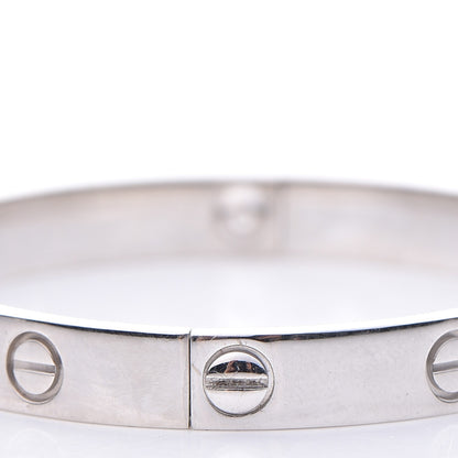 Cartier 18K White Gold LOVE Bracelet 17 6 of 10