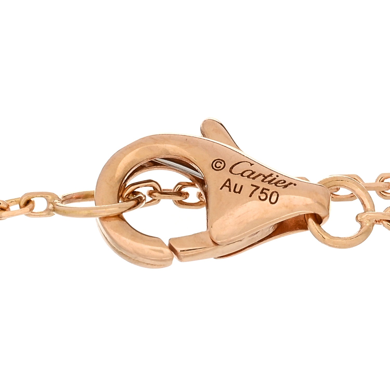 Cartier 18K Pink Yellow White Gold Trinity Bracelet 3 of 3