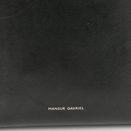 Mansur Gavriel Vegetable Tanned Calfskin Mini Backpack Black Flamma 5 of 12