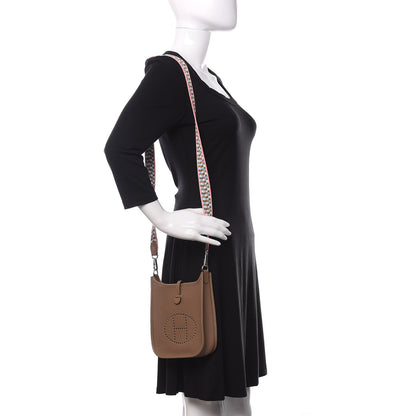 Hermes Taurillon Maurice Zigzag Evelyne TPM Beige Weimar 2 of 11