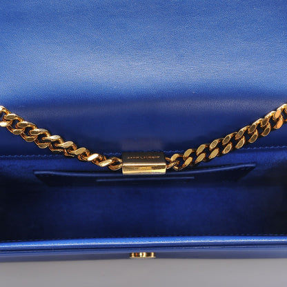 Saint Laurent Smooth Calfskin Medium Classic Monogram Kate Tassel Satchel Royal Blue 7 of 8