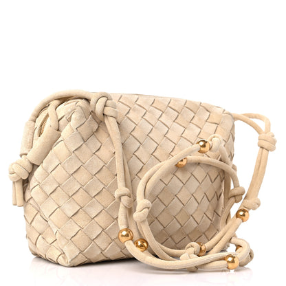 Bottega Veneta Suede Intrecciato Mini Loop Camera Bag Sand 2 of 8