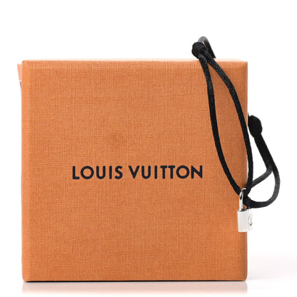 Louis Vuitton Sterling Silver Lockit Adjustable Cord Bracelet Black 5 of 5