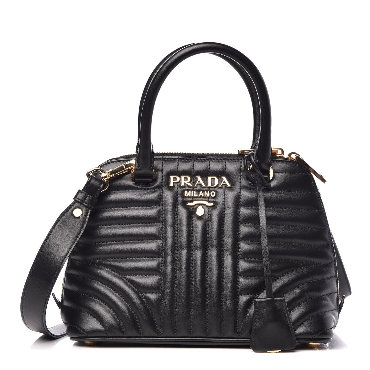 Soft Calfskin Impunture Diagramme Promenade Tote Black