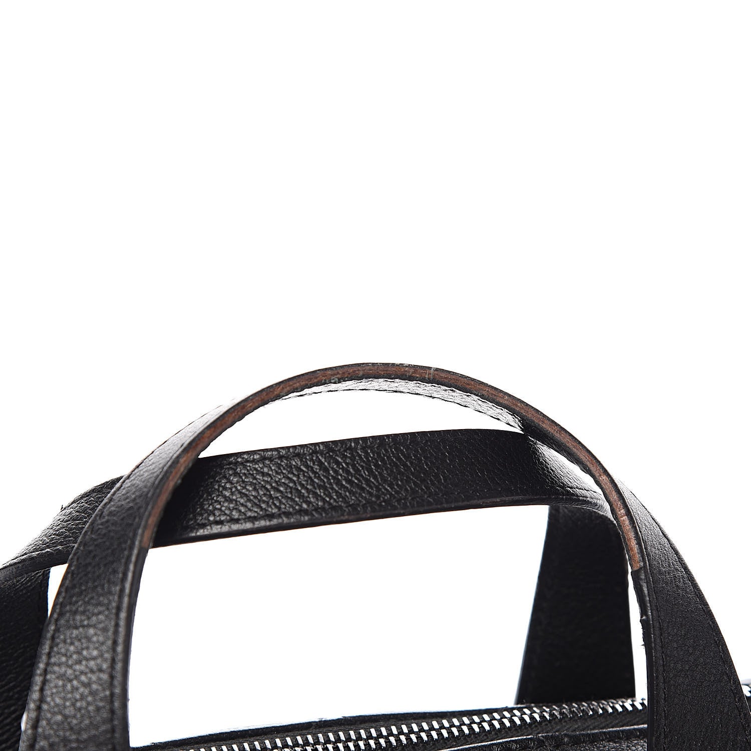 Chanel Grained Calfskin Quilted Large Casual Pocket Bowling Bag Black 10 of 14