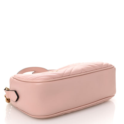 Gucci Calfskin Matelasse Small GG Marmont Chain Shoulder Bag Perfect Pink 4 of 10