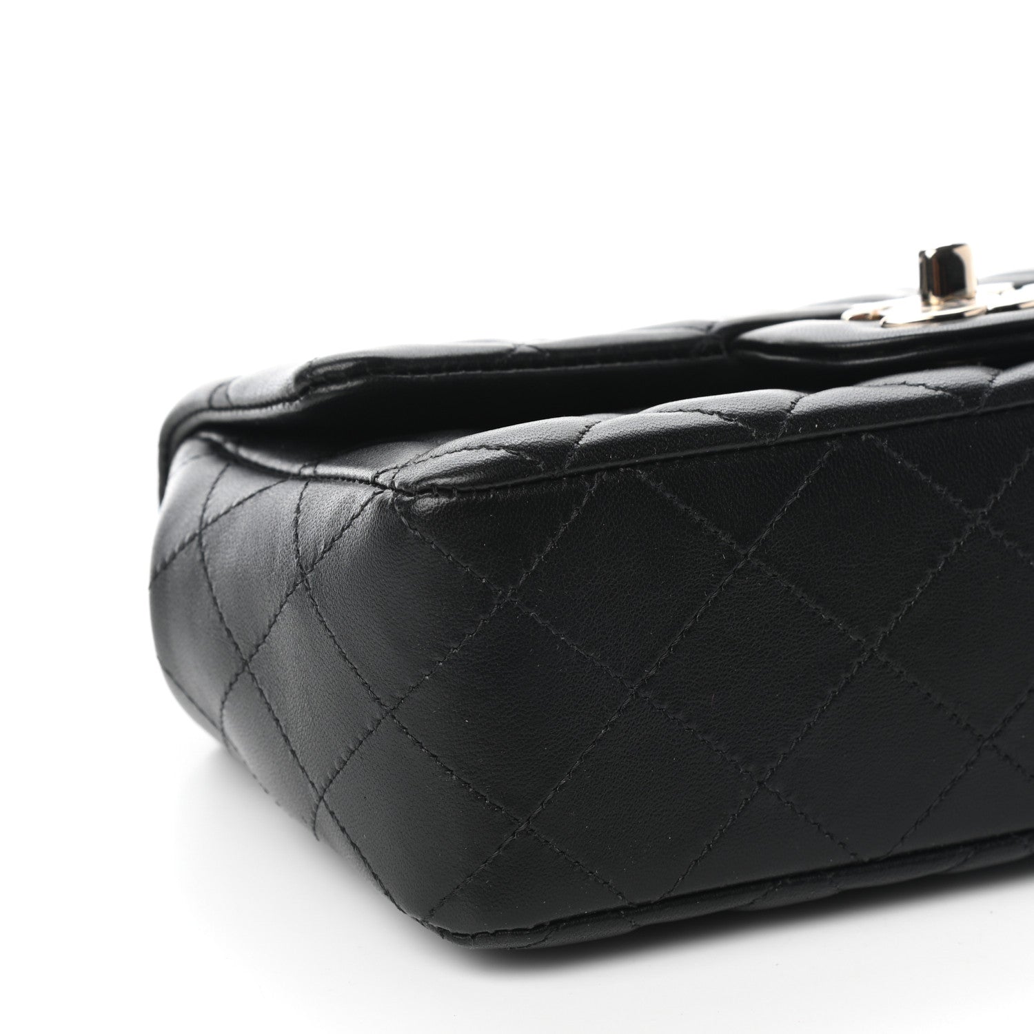 Chanel Lambskin Quilted Mini Coco Charms Rectangular Flap Black 5 of 8