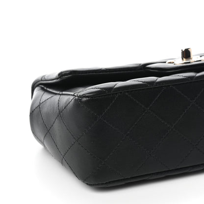 Chanel Lambskin Quilted Mini Coco Charms Rectangular Flap Black 5 of 8