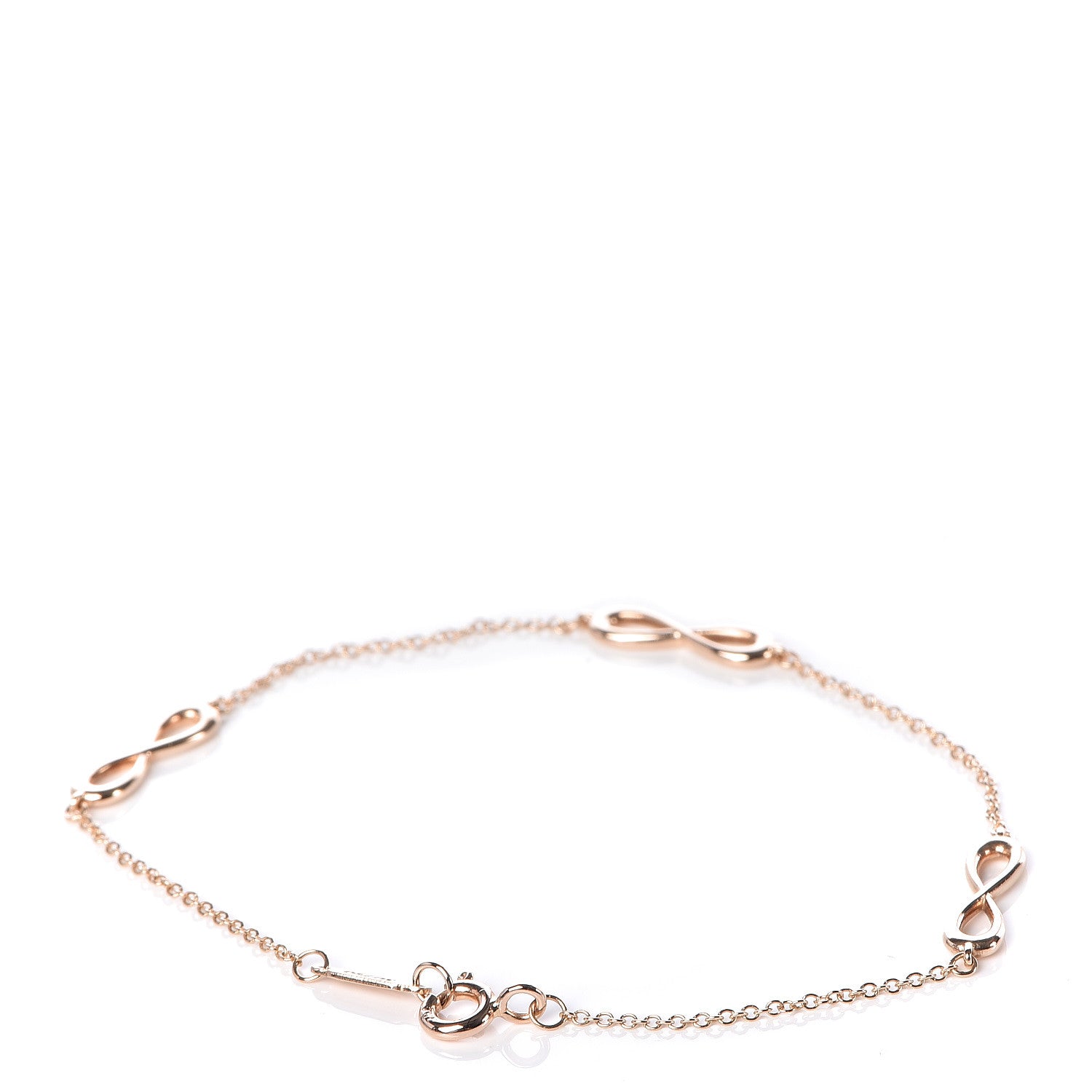 Tiffany 18K Rose Gold Infinity Endless Bracelet 3 of 5