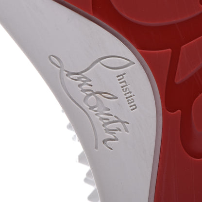Christian Louboutin Calfskin Spikes Mens Roller Boat Flat 39 White 6 of 14