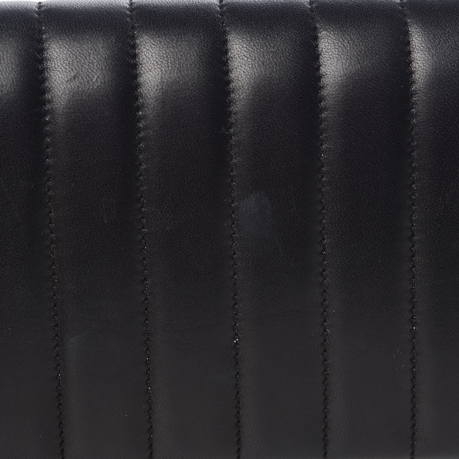 Saint Laurent Lambskin Matelasse Monogram Large Vicky Continental Wallet Black 10 of 10