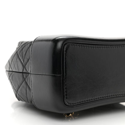 Chanel Aged Calfskin Quilted Small Gabrielle Backpack Black 9 of 11