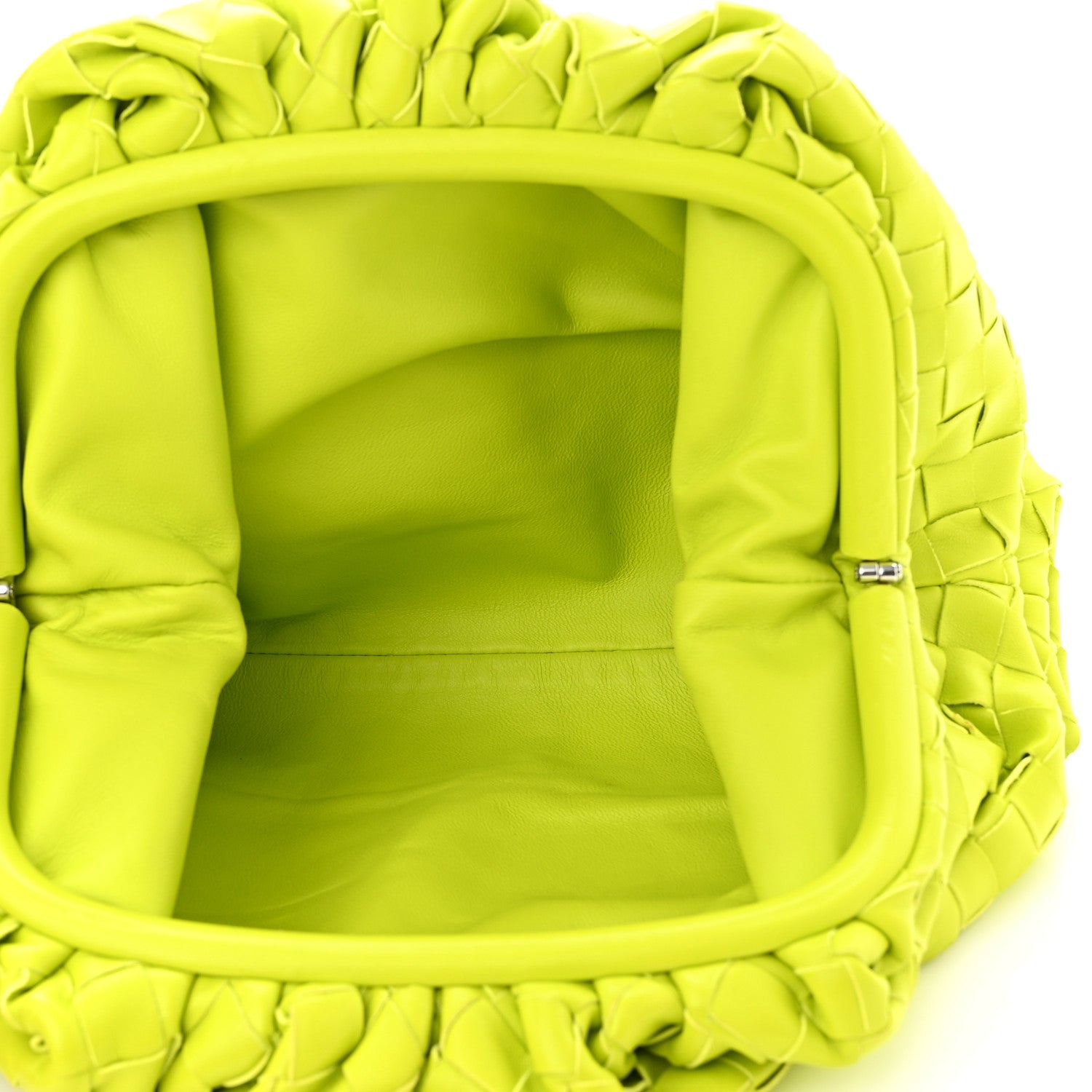 Bottega Veneta Nappa Maxi Intrecciato The Pouch Oversized Clutch Kiwi 5 of 11