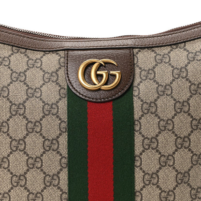 Gucci GG Supreme Monogram Web Small Ophidia Half Moon Hobo Brown 8 of 10