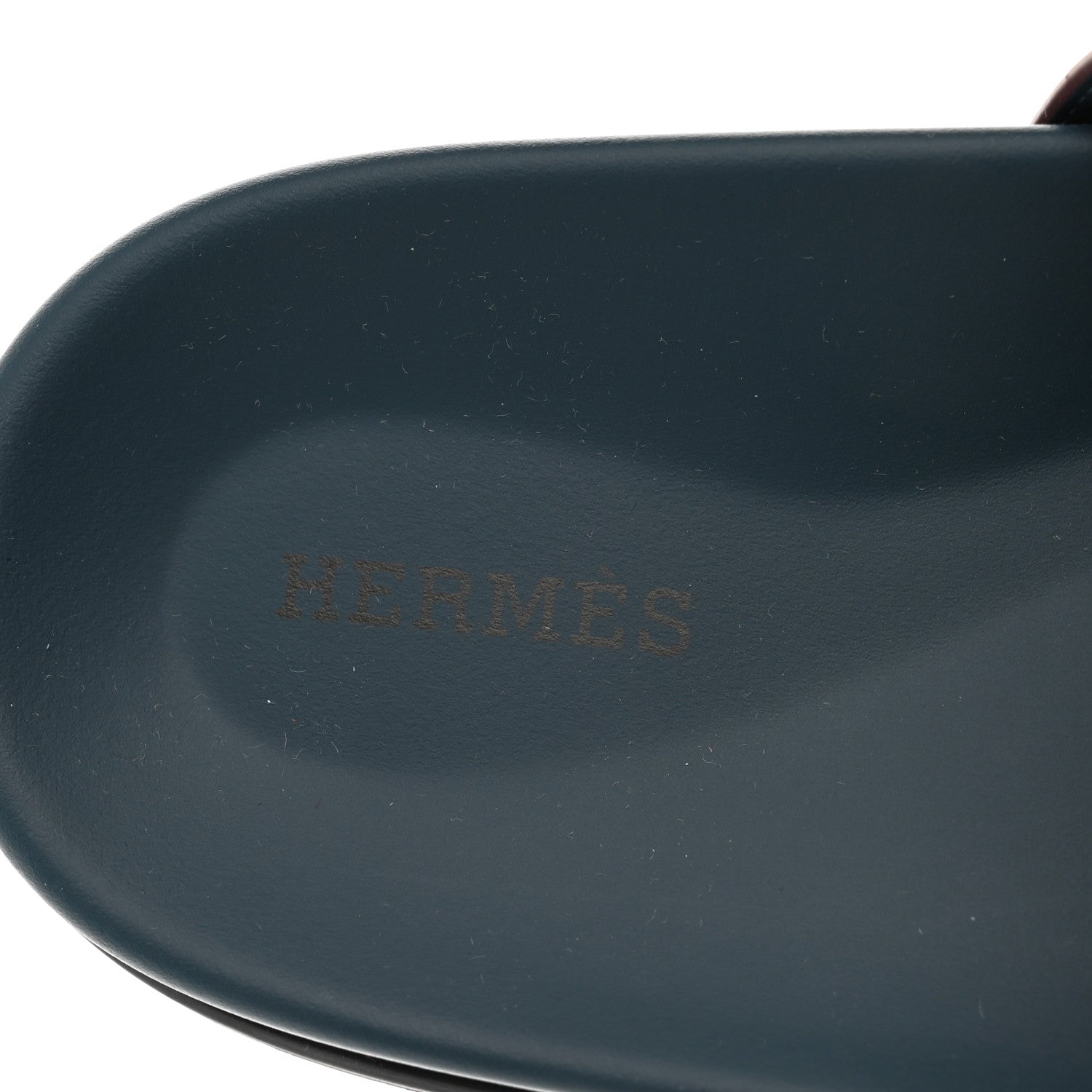 Hermes Calfskin Womens Chypre Sandals 41 Bleu Celeste Bordeaux 7 of 9