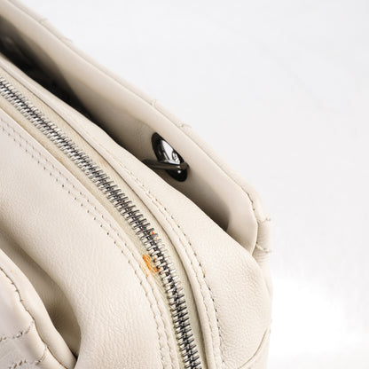 Chanel Calfskin Small Diamond Stitch Tote White 7 of 8