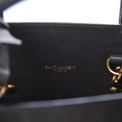 Saint Laurent Crocodile Embossed Nubuck Baby Sac De Jour Dark Anthracite 6 of 7