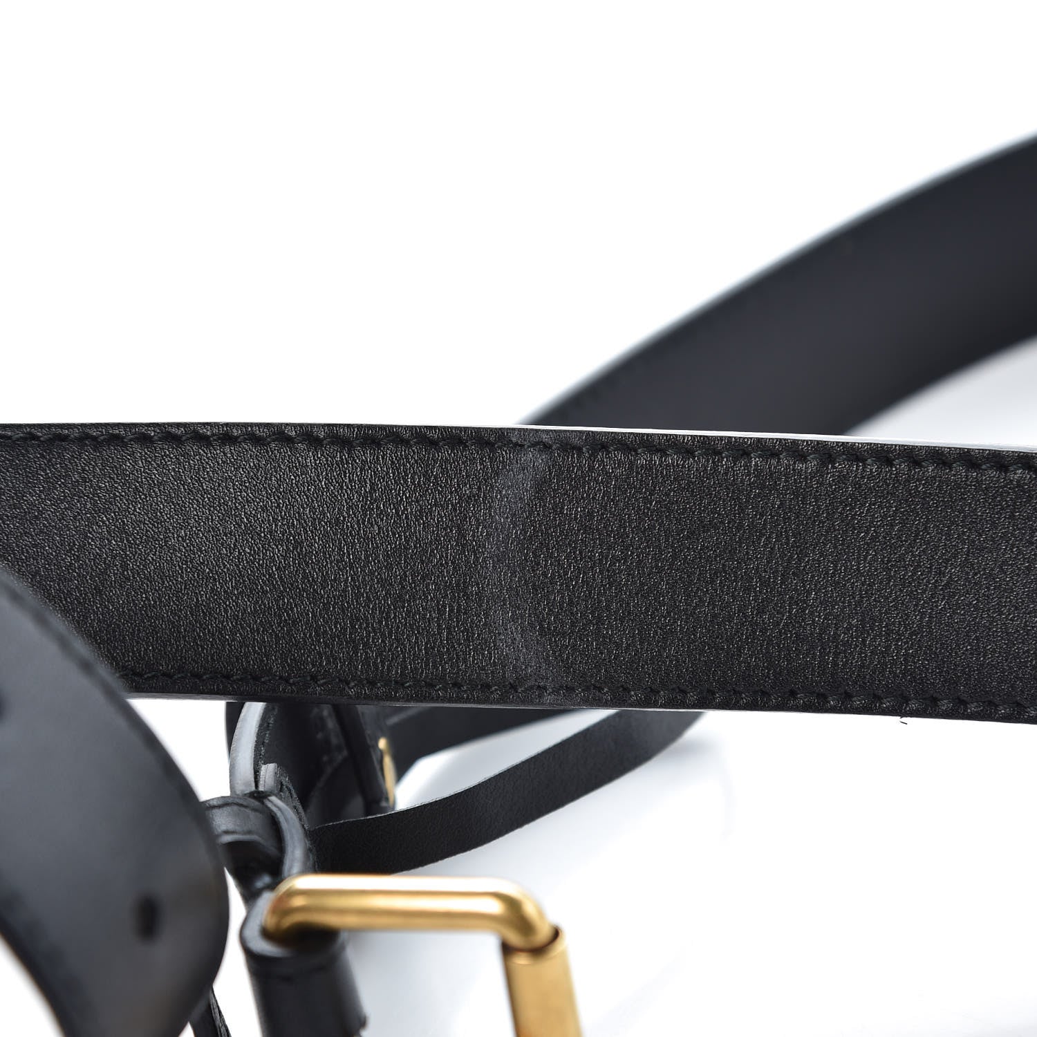 Gucci Calfskin Matelasse GG Marmont Belt Bag 95 38 Black 10 of 11