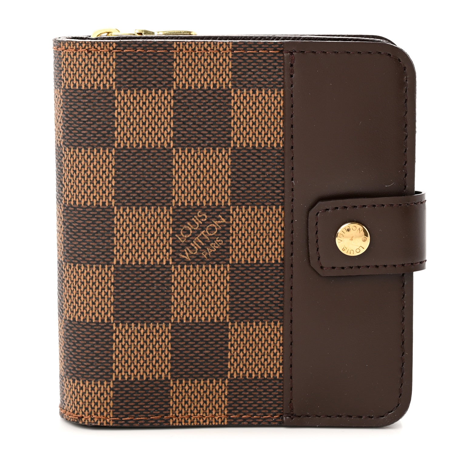 Louis Vuitton Damier Ebene Zippe Zipped Compact Wallet 1 of 8