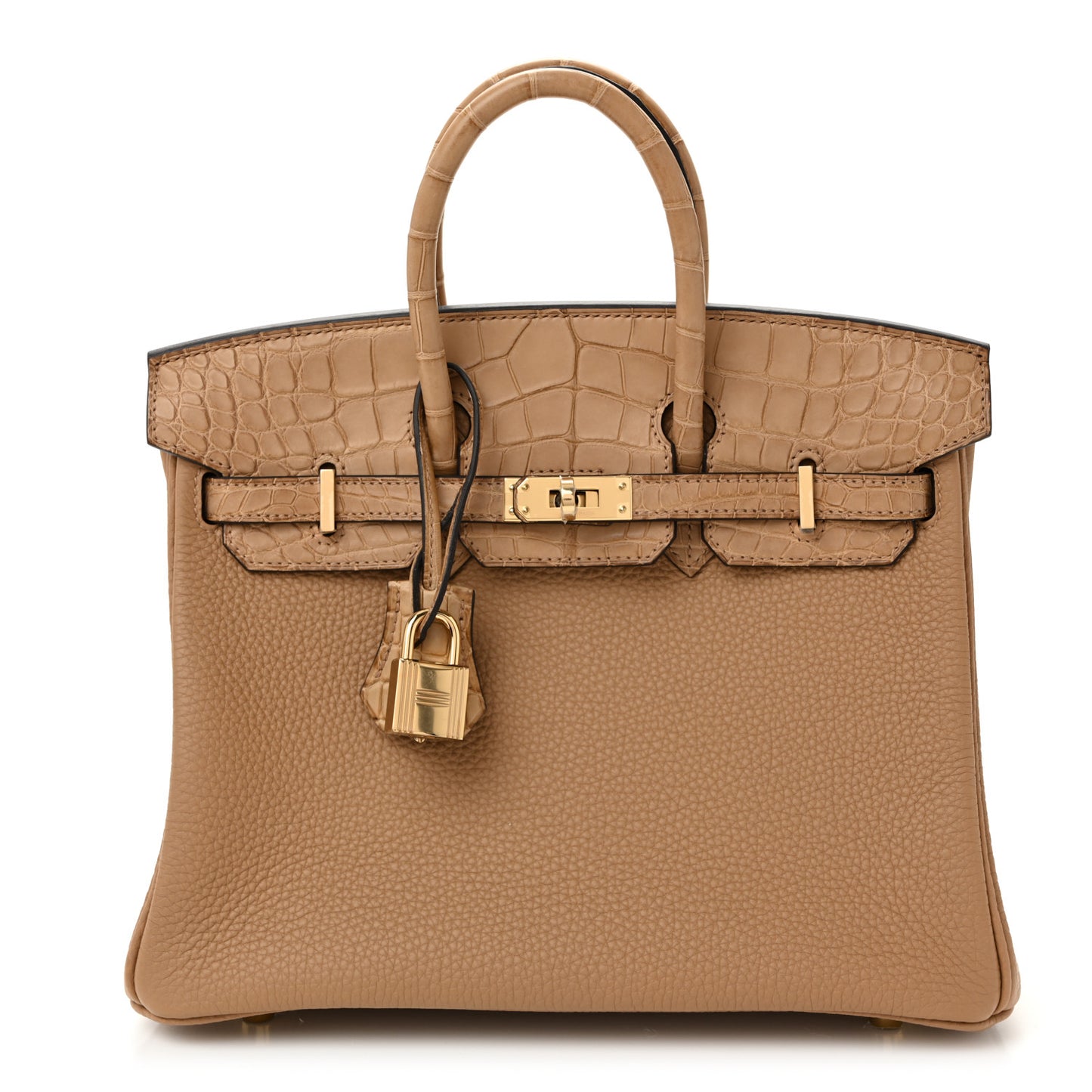 Togo Matte Alligator Birkin Touch 25 Chai
