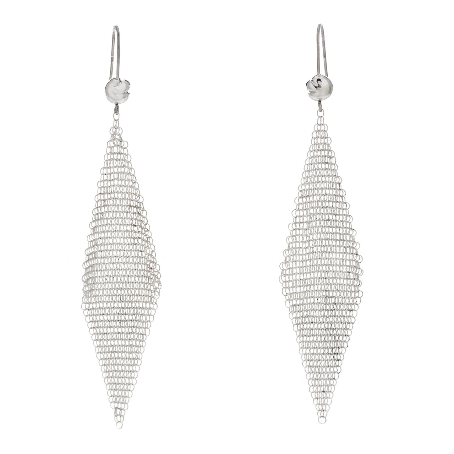 Sterling Silver Elsa Peretti Mesh Earrings