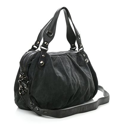 Gucci Suede Icon Bit Large Boston Grey 3 of 10