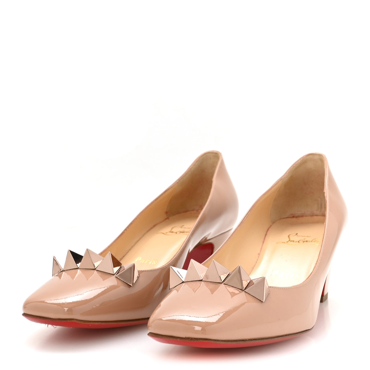 Patent Pyramidam 45 Pumps 40 Nude