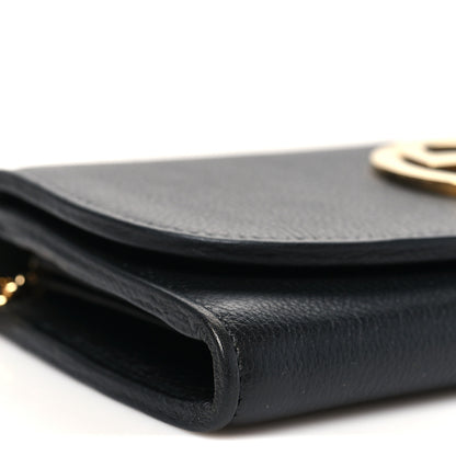 Gucci Roxy Calfskin Blondie Continental Chain Wallet Black 9 of 10