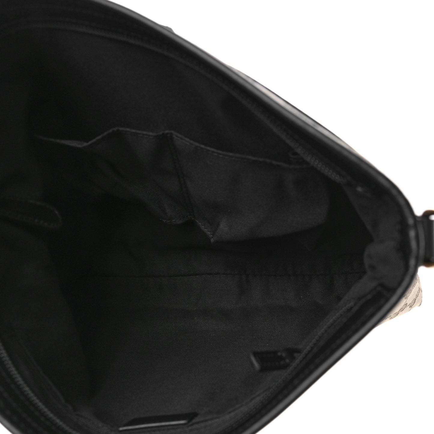 GG Monogram Web Flat Messenger Bag Black