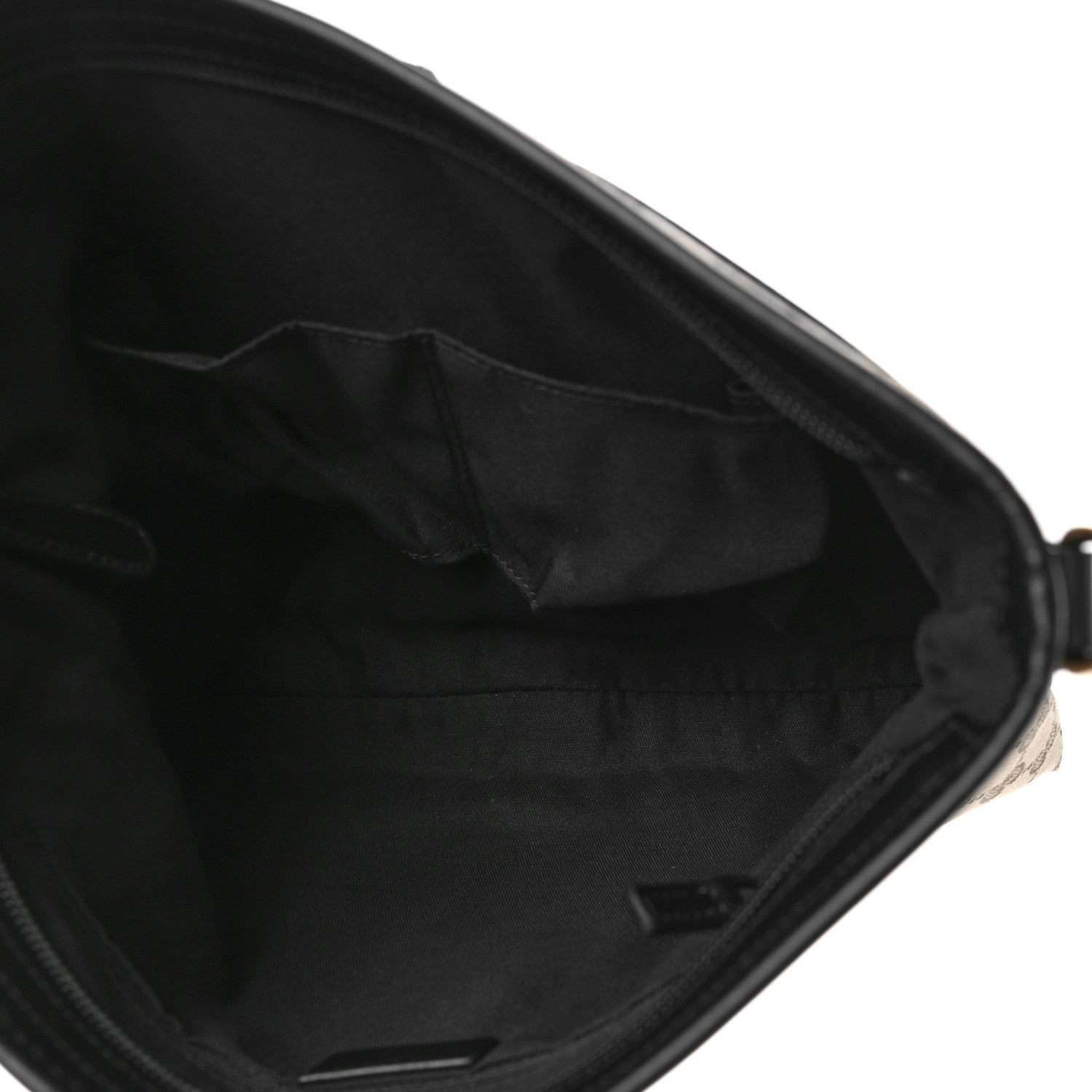 Gucci GG Monogram Web Flat Messenger Bag Black 5 of 9