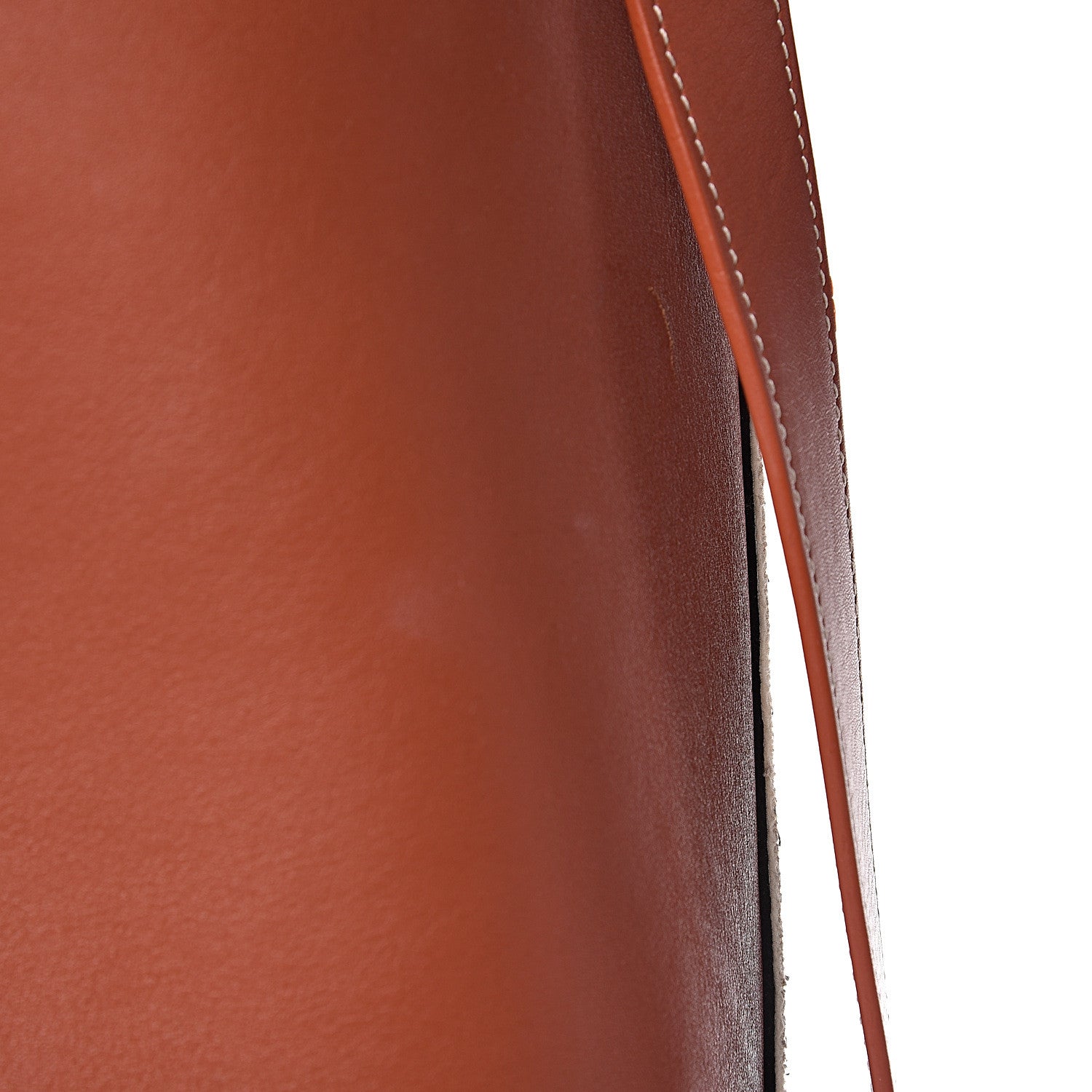 Celine Shiny Smooth Calfskin Zebra Printed Felt Small Twisted Cabas Chalk Brick 14 of 28