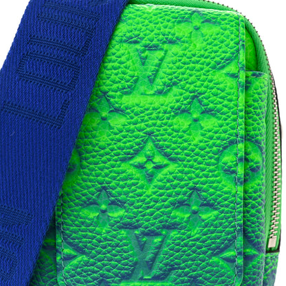 Louis Vuitton Taurillon Illusion Double Phone Case Bleu Vert 7 of 11