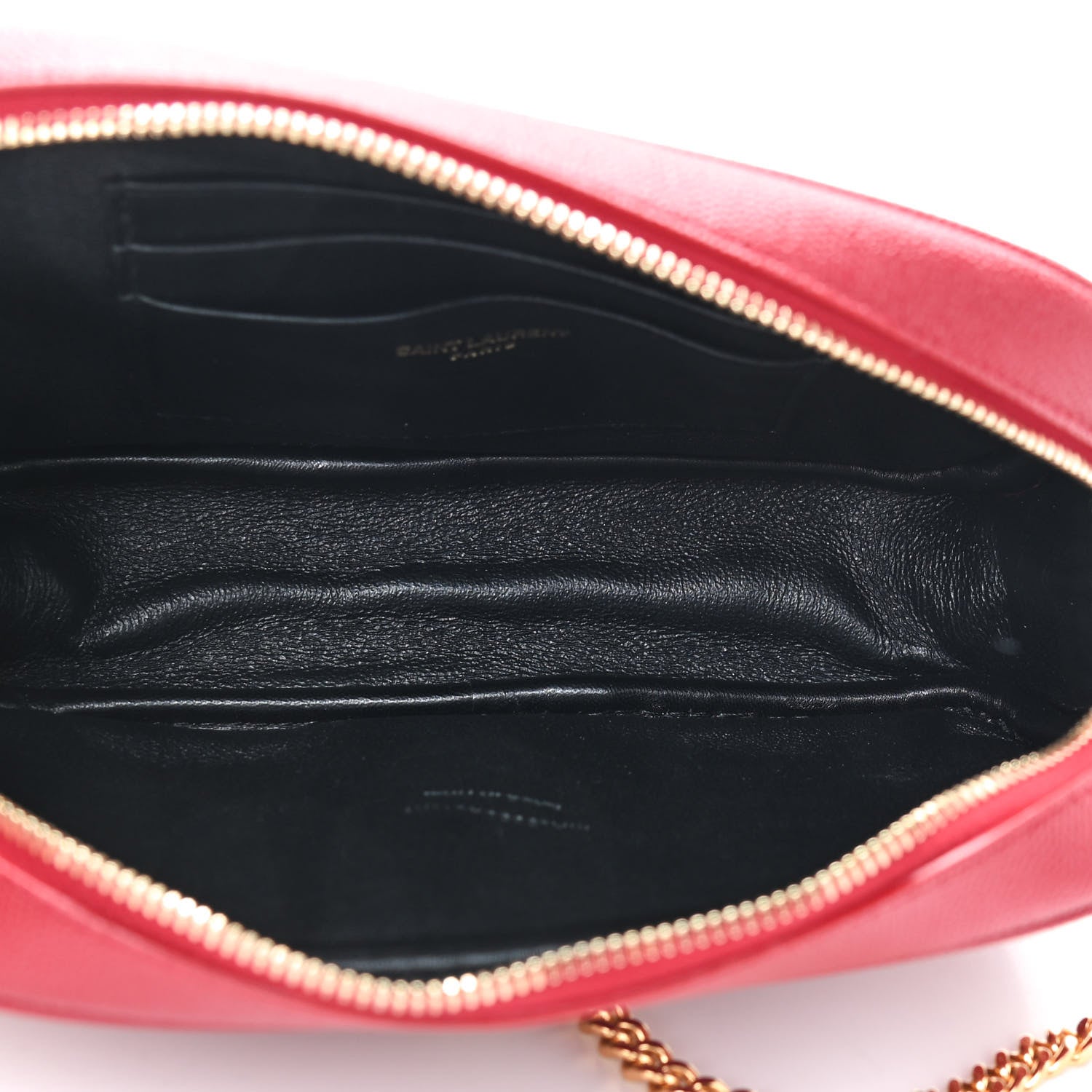 Saint Laurent Grain De Poudre Matelasse Monogram Mini Lou Camera Bag Eros Red 5 of 9