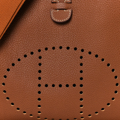 Hermes Taurillon Clemence Evelyne III PM Gold 9 of 12