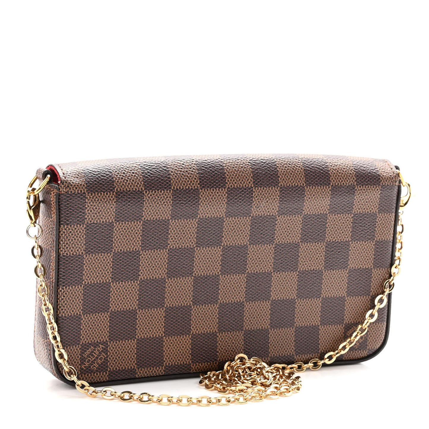Damier Ebene Pochette Felicie Chain Wallet