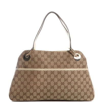 Gucci Monogram Medium Eclipse Shoulder Bag Off White 1 of 7