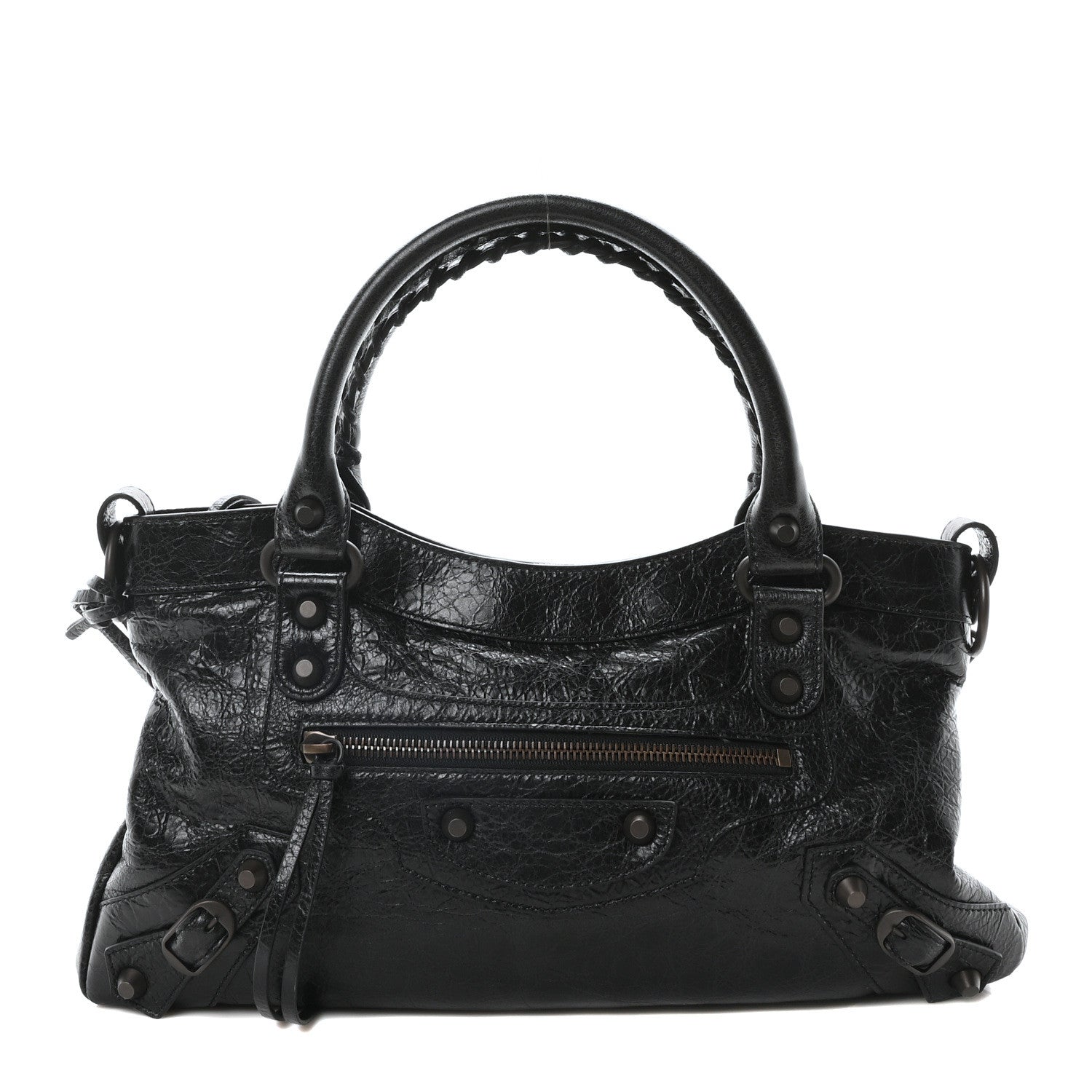 Balenciaga Agneau Arena Classic Hardware Le City First Bag Black 1 of 12