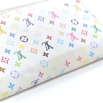 Louis Vuitton Monogram Multicolor Zippy Wallet White Litchi 10 of 10