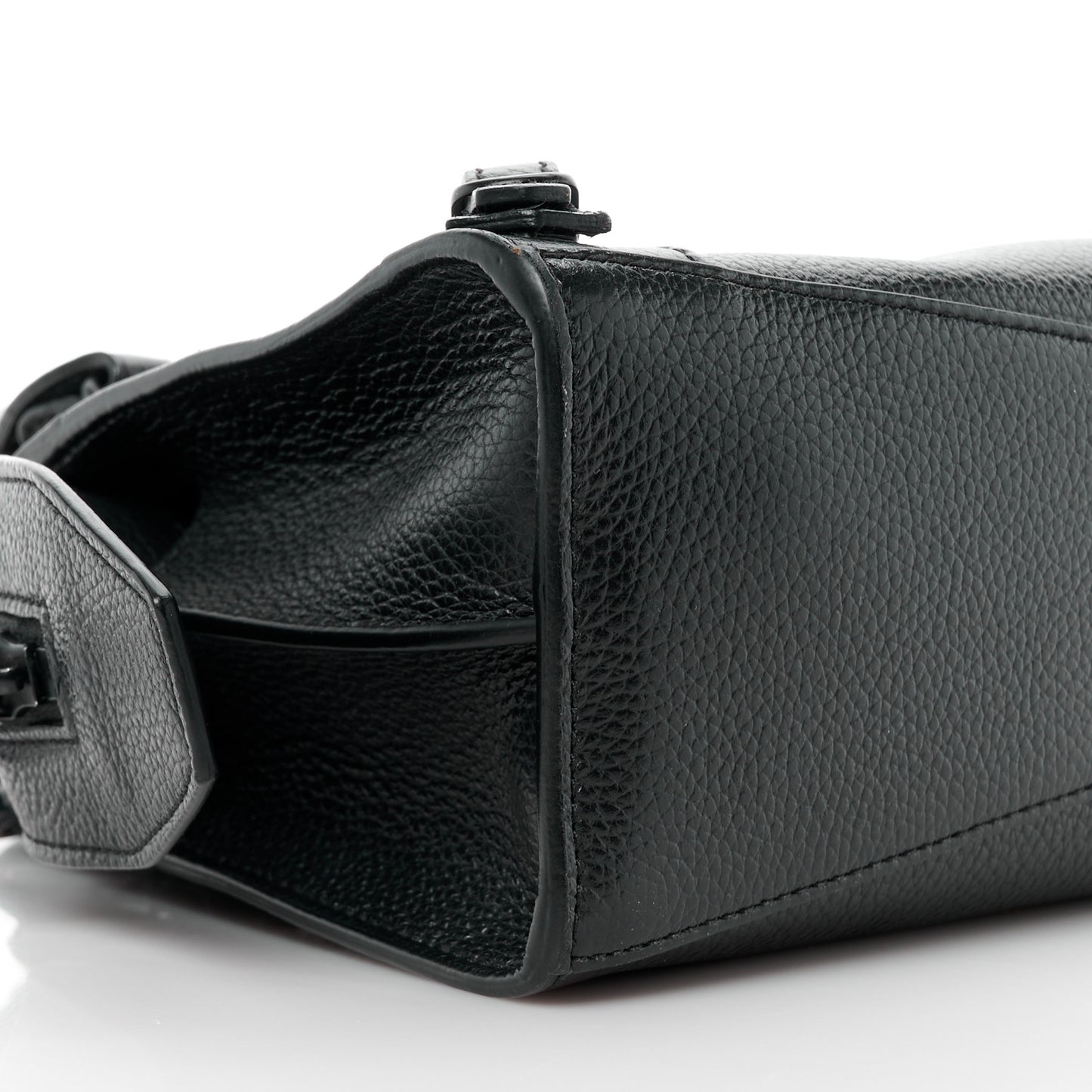 Grained Calfskin Neo Classic Black Hardware Mini City Black
