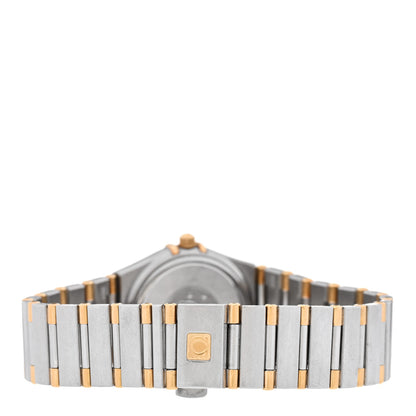 Omega Stainless Steel 18K Yellow Gold 22mm Constellation Quartz Watch White 1362.30 3 of 4
