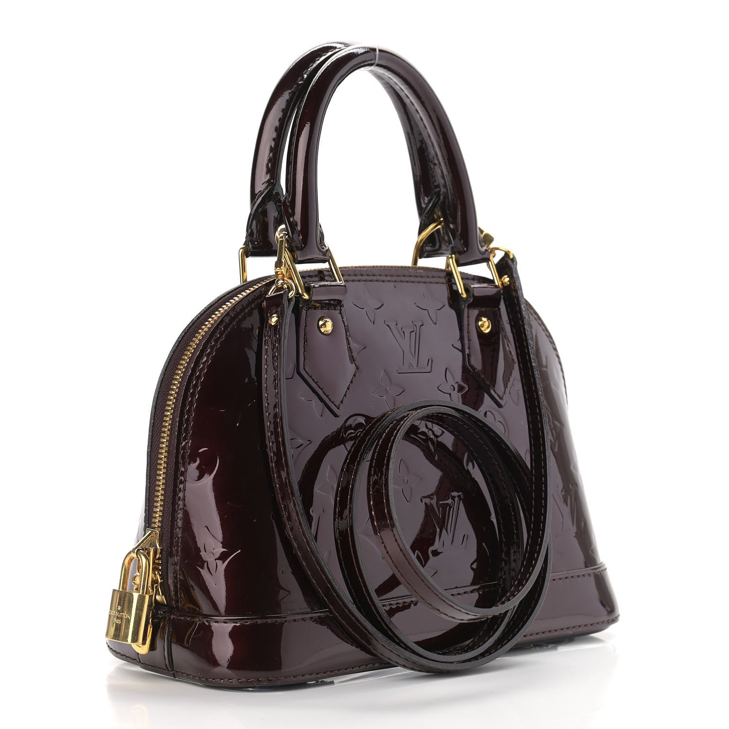 Louis Vuitton Vernis Alma BB Amarante 3 of 10