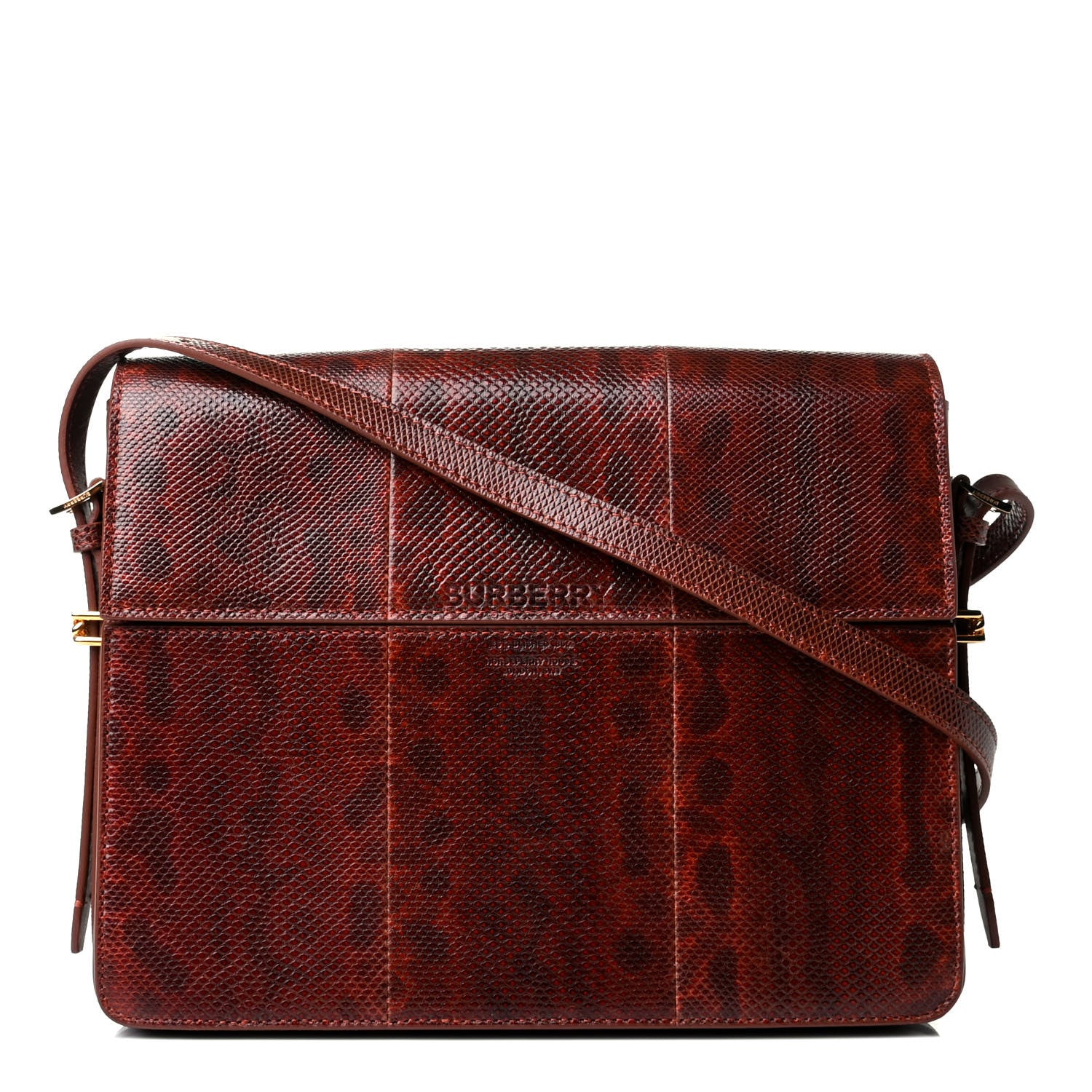 Burberry Snakeskin Large Grace Bag Orange 1 of 4